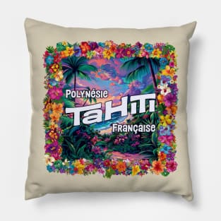 Tahiti, French Polynesia Pillow