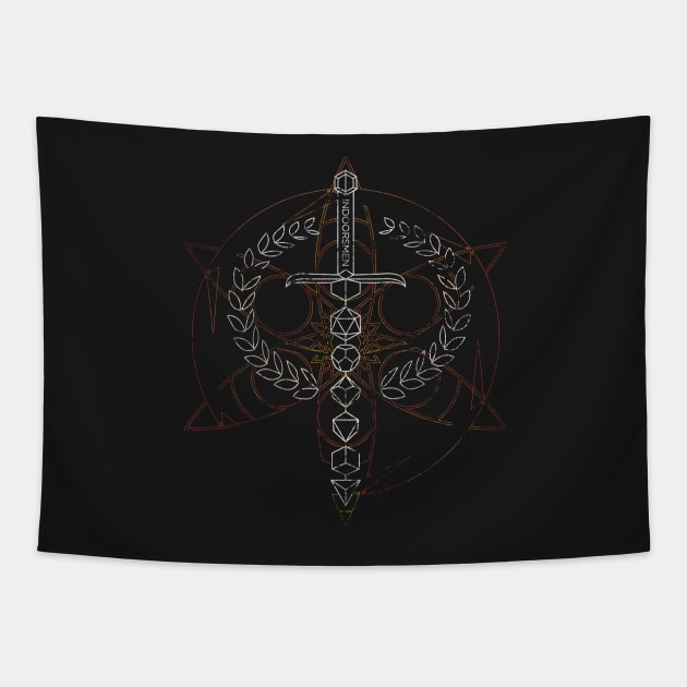 D20 Knife Tapestry by Indoorsmen