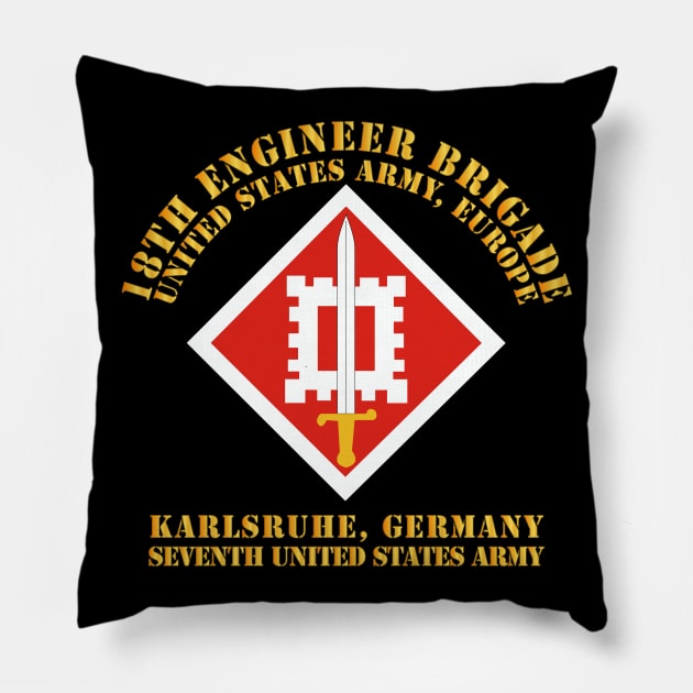 18th Engineer Bde - US Army Europe Pillow by twix123844