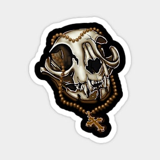 Skull and crucifix Magnet