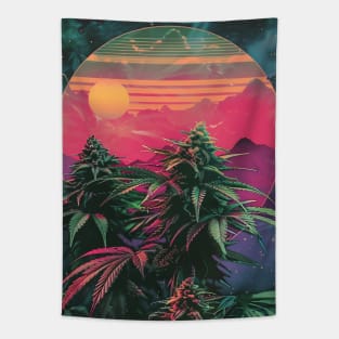 Synth Weed Tapestry