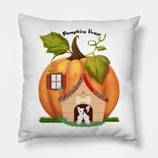 The Pumpkin House Pillow