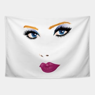 Beauty woman face Tapestry