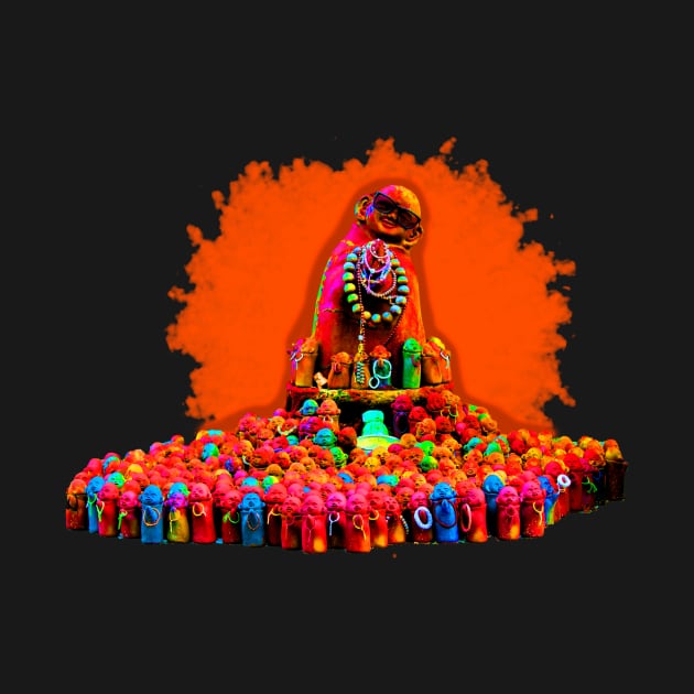 Colorful Praying Buddha by BestOfThings