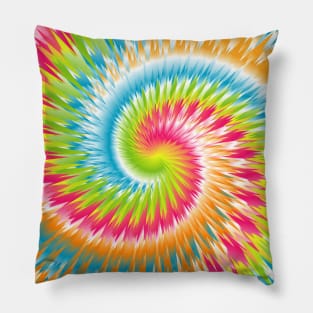 Tie Dye Abstract Art Design Pillow