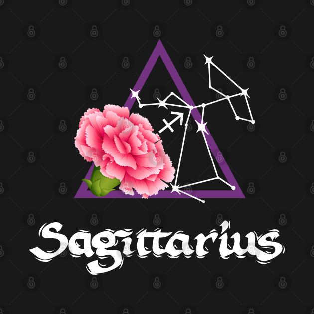 Sagittarius Zodiac Flower Carnation Fire Element Sagittarius T