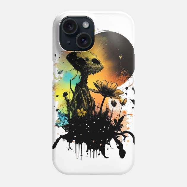 Trippy Alien Phone Case by mafiatees.intl