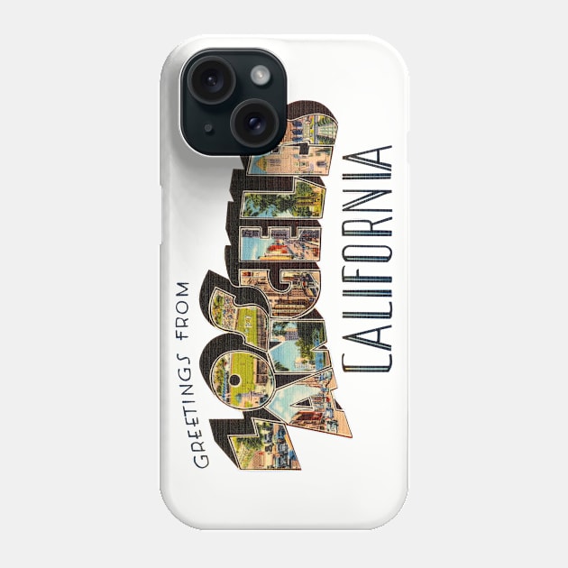 Greetings from Los Angeles California Phone Case by reapolo