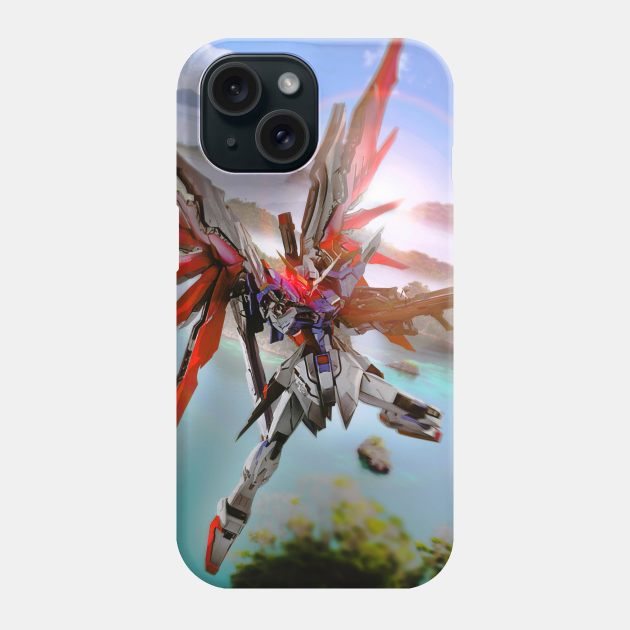 DESTINY GUNDAM ARTWORK Phone Case by sabart_gunpla