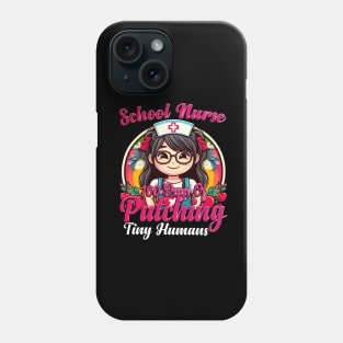 School Nurse 100 Days Of Patching Tiny Humans 100th Day Phone Case