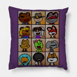 Character Grid Pillow