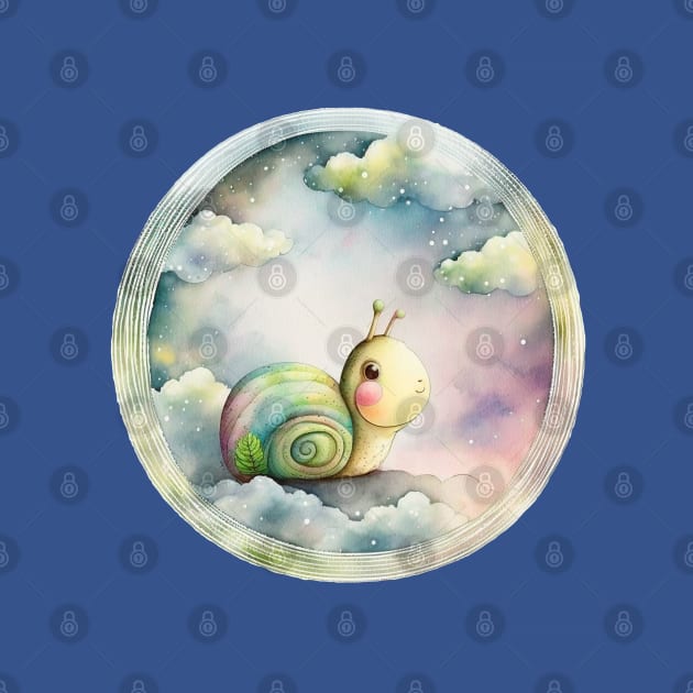 Cute snail, cartoon character by NATLEX