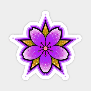 cherry blossom purple Magnet