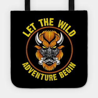 Let The Wild Adventure Begin Wild Bison Animal Tote