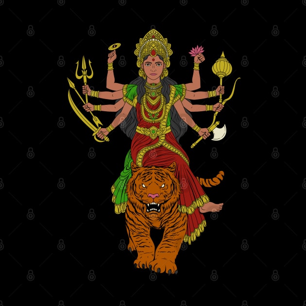 Hindu God - Durga by Modern Medieval Design
