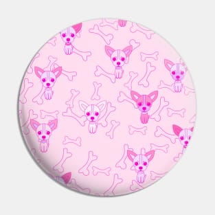 Pink Cute Dogs Fashion Seamless Pin