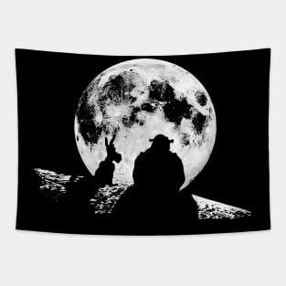 Shrek Donkey silhouette design Tapestry