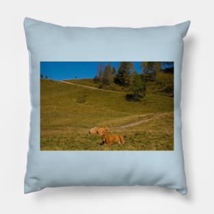 Italian Alpine Cows Pillow