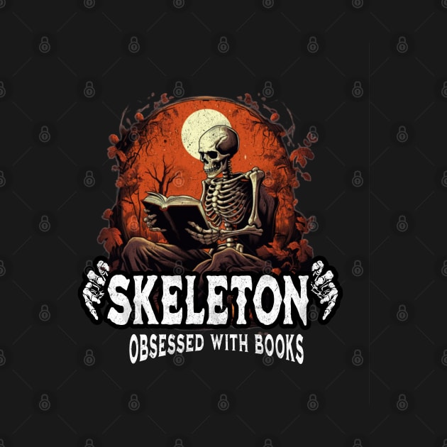 Skeleton Reading A Book Lover Tarot Card The Reader Mystic Funny Skeleton by VisionDesigner