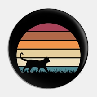 Cat Retro Style Pin