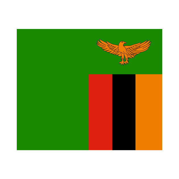 Zambia Flag by flag for all