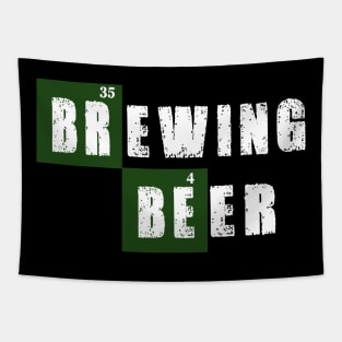 Brewing Beer Funny Chemistry Tapestry