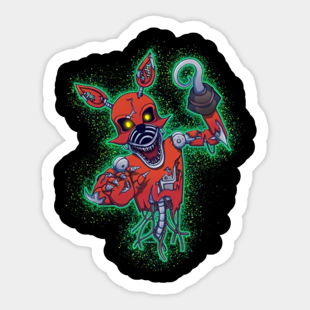 Five Nights at Freddy's - FNAF 4 - Nightmare Foxy - Fredbear - Sticker