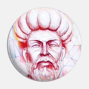 Ibn al Nafis Portrait | Ibn al Nafis Artwork | Line Art Pin