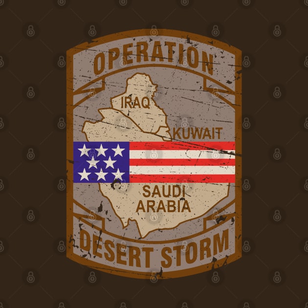 Desert Storm Vintage Badge by Distant War