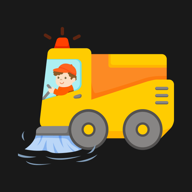 Street Sweeper Truck by samshirts