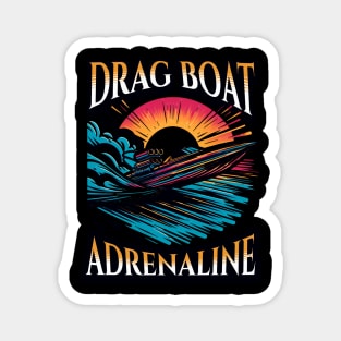 Drag Boat Adrenaline Racing Watercraft Fast Speed Boat Magnet