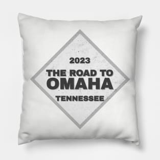 Tennessee Road To Omaha College Baseball CWS 2023 Pillow