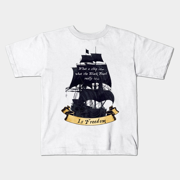 Pirates of The Caribbean Untouchable Black Pearl Tshirt Kids T-Shirt