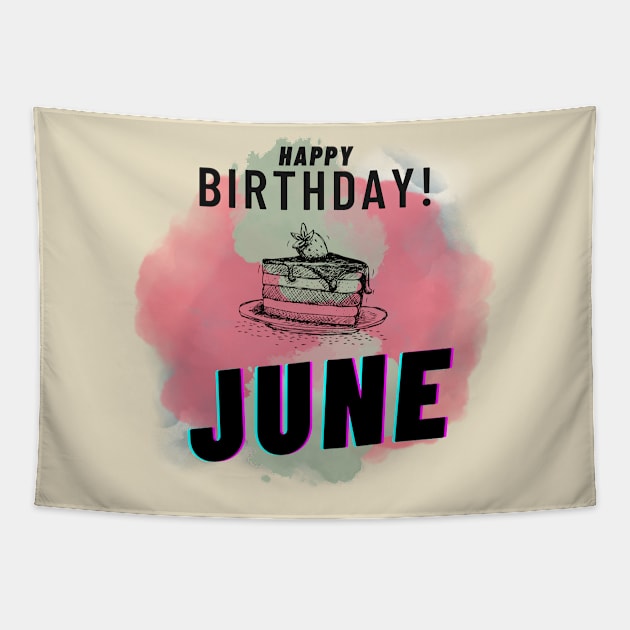 Birthday June #6 Tapestry by Butterfly Dira