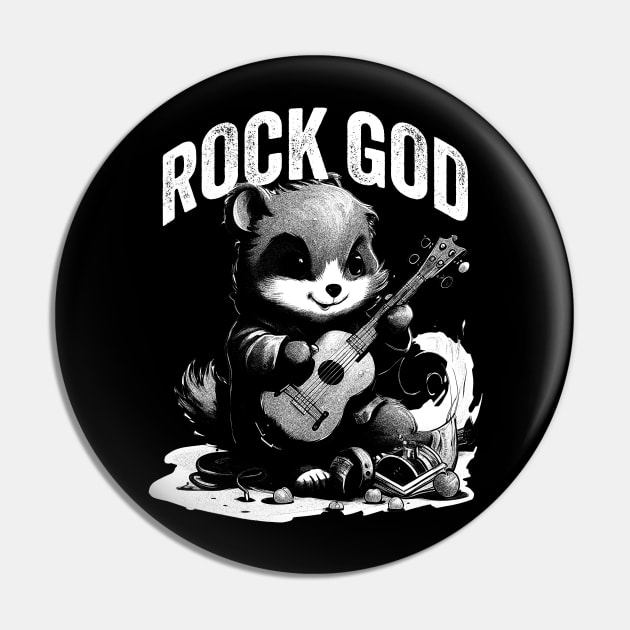 Rock God Pin by n23tees