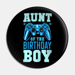 Aunt of the Birthday Video Birthday Pin