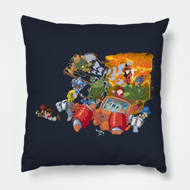 gunstar heroes Pillow by tinbott