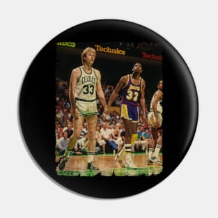 Magic Johnson vs Larry Bird, Made Their NBA Debuts Pin