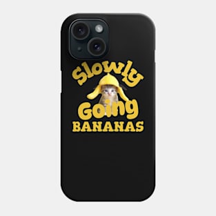 Slowly Going Bananas Kitten Phone Case