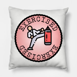 Exercising (Adulting Merit Badge) Pillow