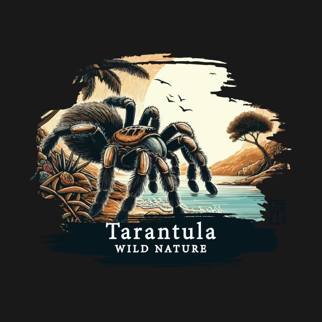 Tarantula - WILD NATURE - TARANTULA SPIDER -7 by ArtProjectShop