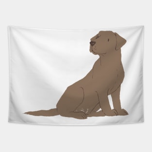 Brown Labrador Retriever Dog Tapestry