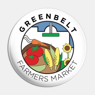 Greenbelt Farmers Market Circle Logo Pin
