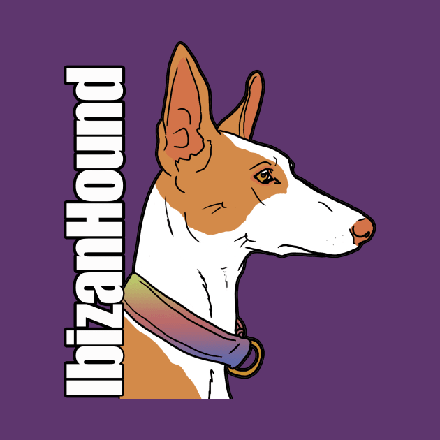 Ibizan Hound with Text by Geekybat