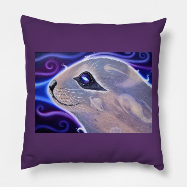 Astral Seal in Otter Space Pillow by RJKpoyp