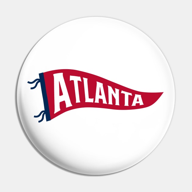 Atlanta Pennant - White Pin by KFig21