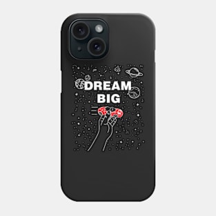 Black t-shirt SpaceX Tesla DREAM BIG Phone Case