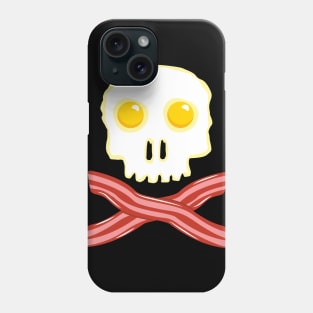 Bacon and Eggs Skull Vegan Veggie Zombie Skull Egg Shirt T-Shirt Gift Phone Case