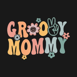 Groovy Mommy Retro Mom Matching Family 1St Birthday Party T-Shirt