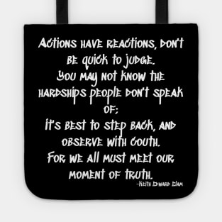 Gang Starr Quote Tote